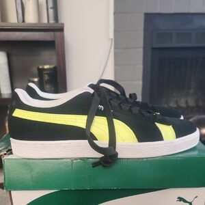 Puma Black and Yellow Sneakers